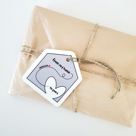 LoveBarbara Sweaters - LB065 HANG TAGS From My Home Shipped with Love to Yours Package Tag [Price Firm]